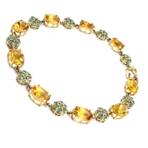 Women’s 9ct Yellow Gold Citrine Peridot Bracelet