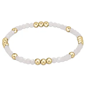 worthy pattern 3mm bead bracelet - moonstone by enewton